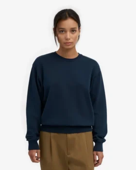 Damen Classic Organic Crew – Marineblau