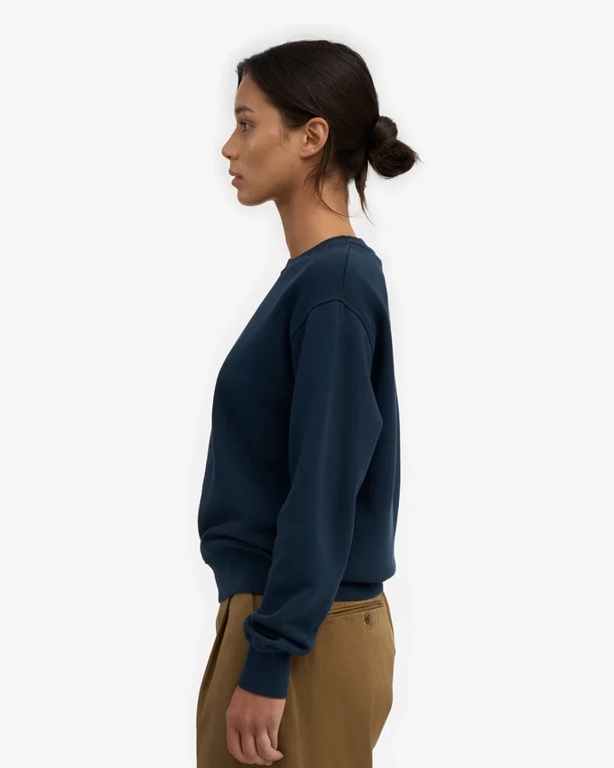 Damen Classic Organic Crew – Marineblau