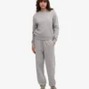 Damen Classic Organic Crew – Meliertgrau