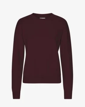 Damen-Classic Organic Crew – Oxblood-Rot