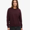 Damen-Classic Organic Crew – Oxblood-Rot
