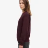 Damen-Classic Organic Crew – Oxblood-Rot