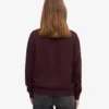 Damen-Classic Organic Crew – Oxblood-Rot