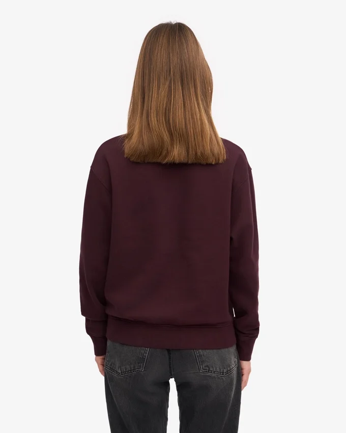 Damen-Classic Organic Crew – Oxblood-Rot