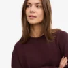 Damen-Classic Organic Crew – Oxblood-Rot