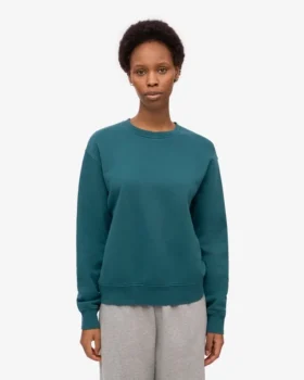 Damen Classic Organic Crew – Ozeangrün