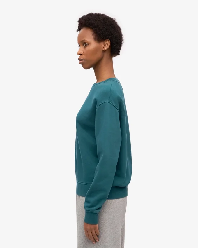 Damen Classic Organic Crew – Ozeangrün