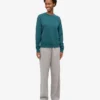 Damen Classic Organic Crew – Ozeangrün