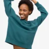 Damen Classic Organic Crew – Ozeangrün