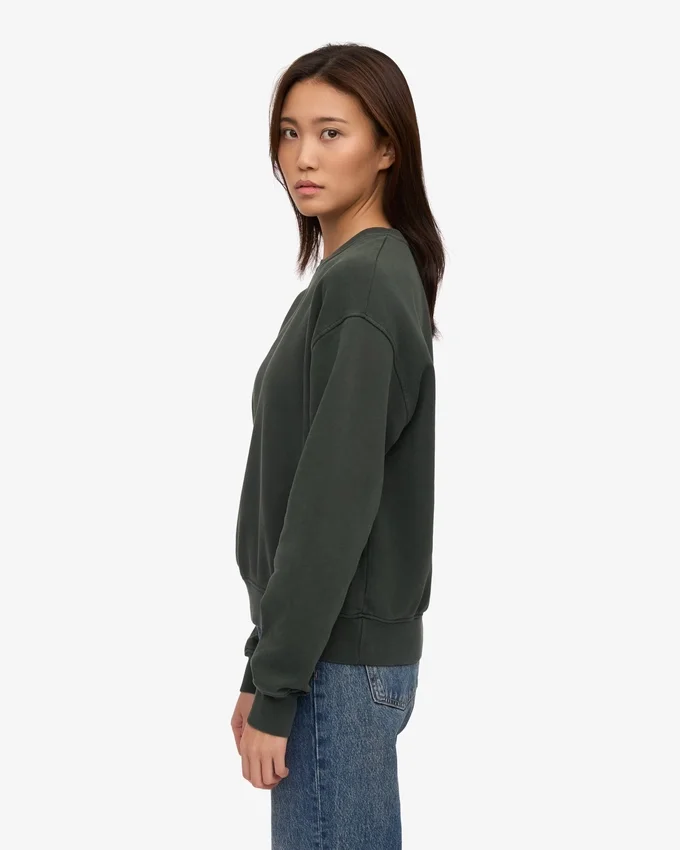 Damen-Classic Organic-Crew-Shirt – Mitternachtswald
