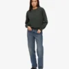 Damen-Classic Organic-Crew-Shirt – Mitternachtswald