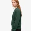 Damen Classic Organic Crew – Smaragdgrün