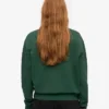 Damen Classic Organic Crew – Smaragdgrün
