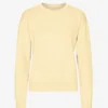 Damen-Classic Organic Crew – Soft Yellow