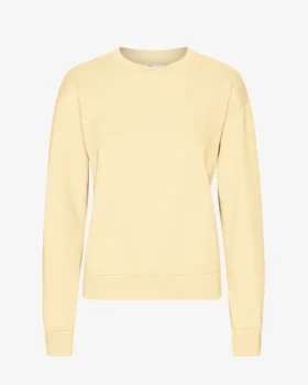 Damen-Classic Organic Crew – Soft Yellow