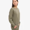 Damen Classic Organic Crew – Staubiges Oliv