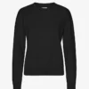 Damen Classic Organic Crew – Tiefschwarz