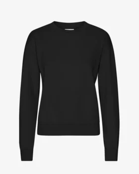 Damen Classic Organic Crew – Tiefschwarz