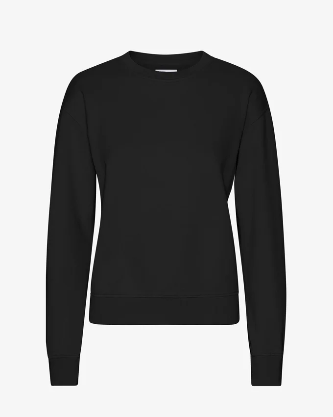 Damen Classic Organic Crew – Tiefschwarz