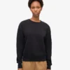 Damen Classic Organic Crew – Tiefschwarz