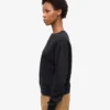 Damen Classic Organic Crew – Tiefschwarz