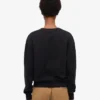 Damen Classic Organic Crew – Tiefschwarz