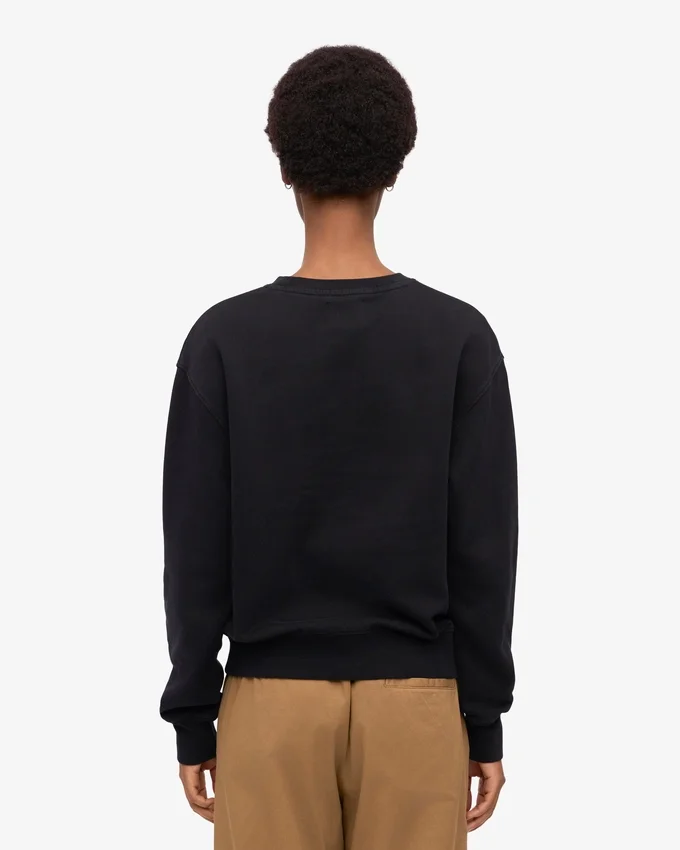 Damen Classic Organic Crew – Tiefschwarz