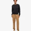 Damen Classic Organic Crew – Tiefschwarz