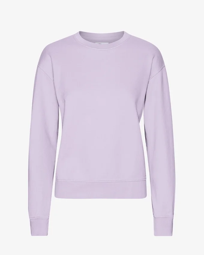 Damen Classic Organic Crew – Zartes Lavendel