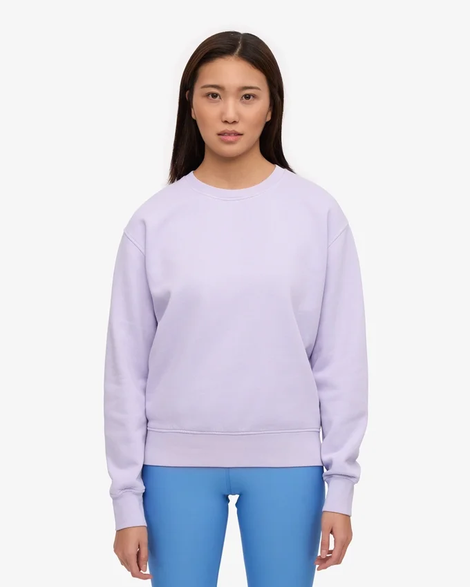 Damen Classic Organic Crew – Zartes Lavendel