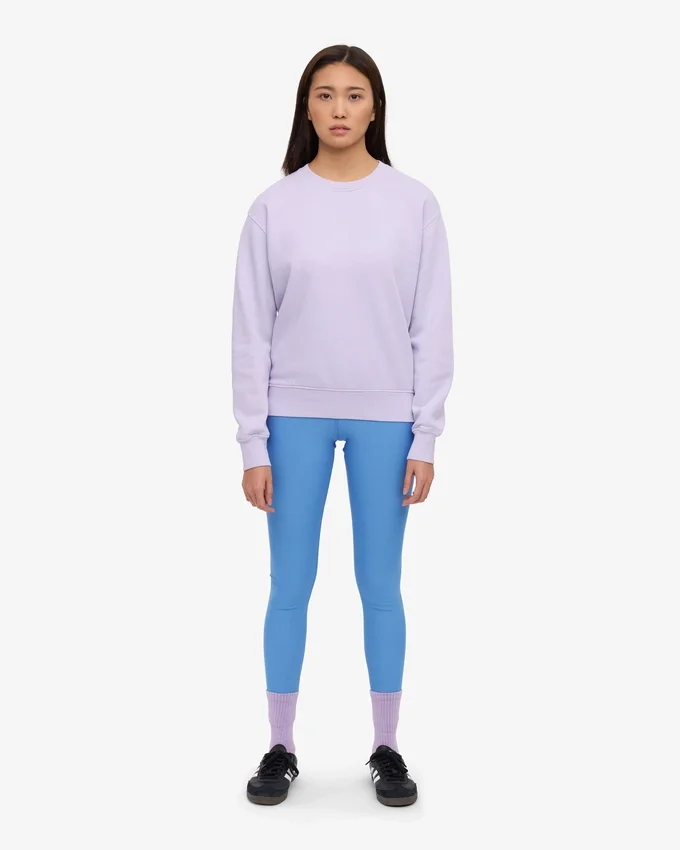 Damen Classic Organic Crew – Zartes Lavendel