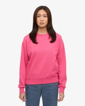 Damen Classic Organic Rundhals-Shirt – Bubblegum-Pink