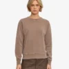 Damen Classic Organic Rundhals-Shirt – Faded Khaki