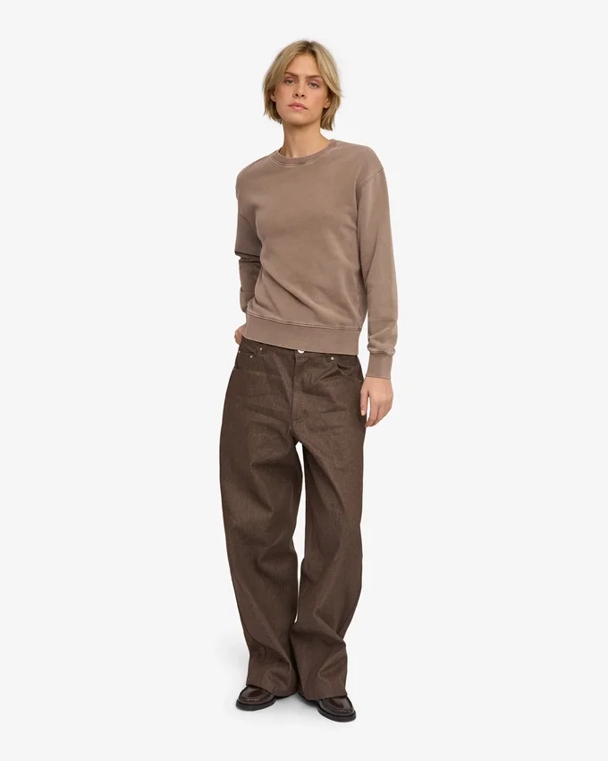 Damen Classic Organic Rundhals-Shirt – Faded Khaki