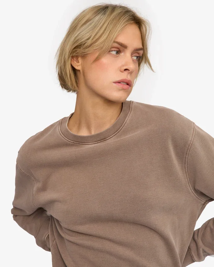 Damen Classic Organic Rundhals-Shirt – Faded Khaki