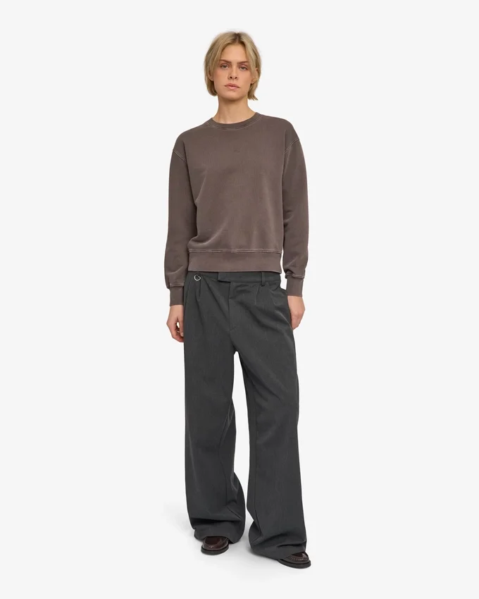 Damen Classic Organic Rundhals-Shirt – Faded Mud