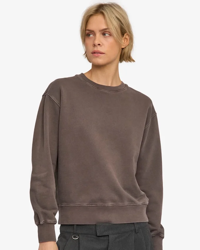 Damen Classic Organic Rundhals-Shirt – Faded Mud