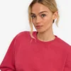 Damen-Classic Organic Rundhals-Shirt – Verwaschenes Rot