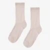 Damen-Classic Organic-Socken – Elfenbeinweiß