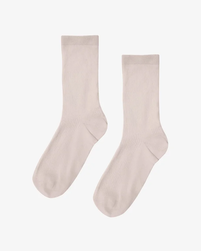 Damen-Classic Organic-Socken – Elfenbeinweiß