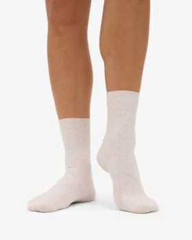 Damen-Classic Organic-Socken – Elfenbeinweiß