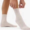 Damen-Classic Organic-Socken – Elfenbeinweiß