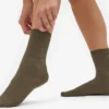 Damen-Classic Organic-Socken – Staubiges Oliv