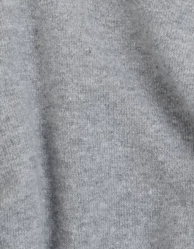 Crew-Shirt aus leichter Merinowolle – Meliergrau