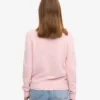 Damen-Klassiker-Pullover aus Merinowolle mit Rundhalsausschnitt – Marineblau