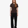 Damen-Light Organic Tee aus Bio-Baumwolle, leicht – Kaffeebraun