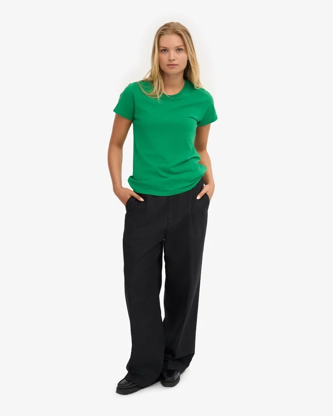 Damen-Light Organic Tee aus Bio-Baumwolle, leicht – Kellygrün