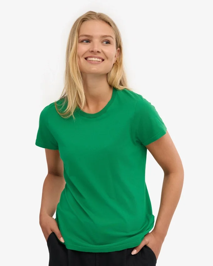 Damen-Light Organic Tee aus Bio-Baumwolle, leicht – Kellygrün