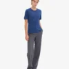 Damen-Light Organic Tee aus Bio-Baumwolle, leicht – Marineblau