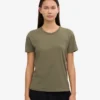 Damen-Light Organic Tee aus Bio-Baumwolle, leicht – Staubiges Oliv